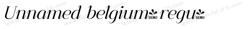 Unnamed belgium-regu字体转换